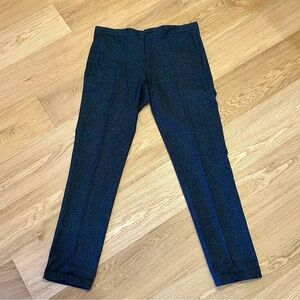 Matinique Black Speckled Cotton-Blend Dress Pants